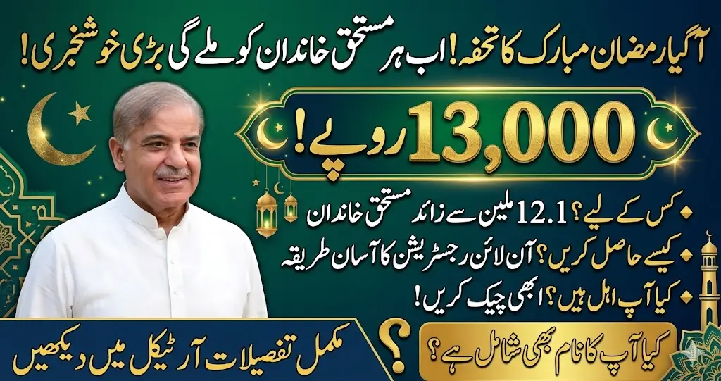 Shahbaz Sharif Ramzan Relief Package 13000 Check Status and Apply Now